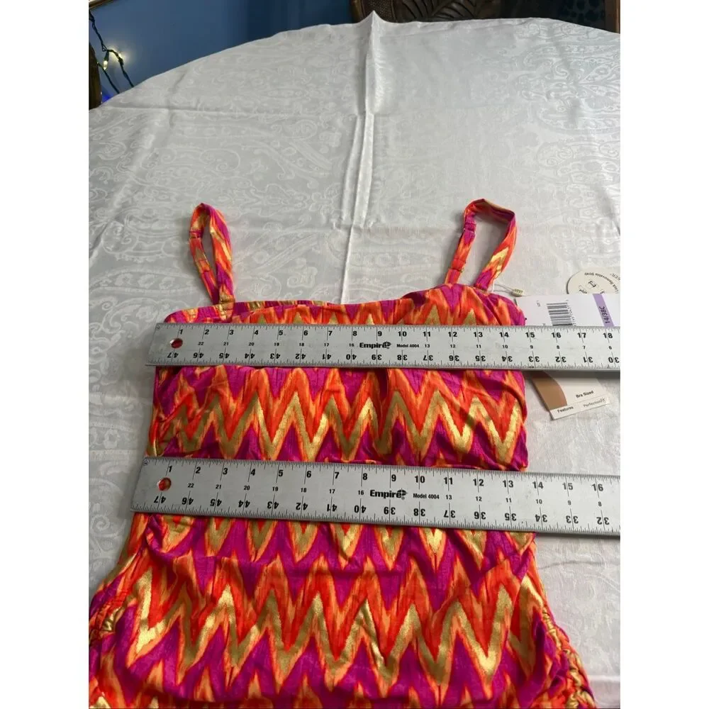 NWT Contours By Coco Reef Shapemaker Swimwear One Piece Swimsuit Size 14/38C - Picture 3 of 5
